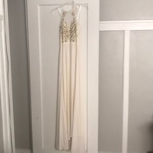 White formal dress